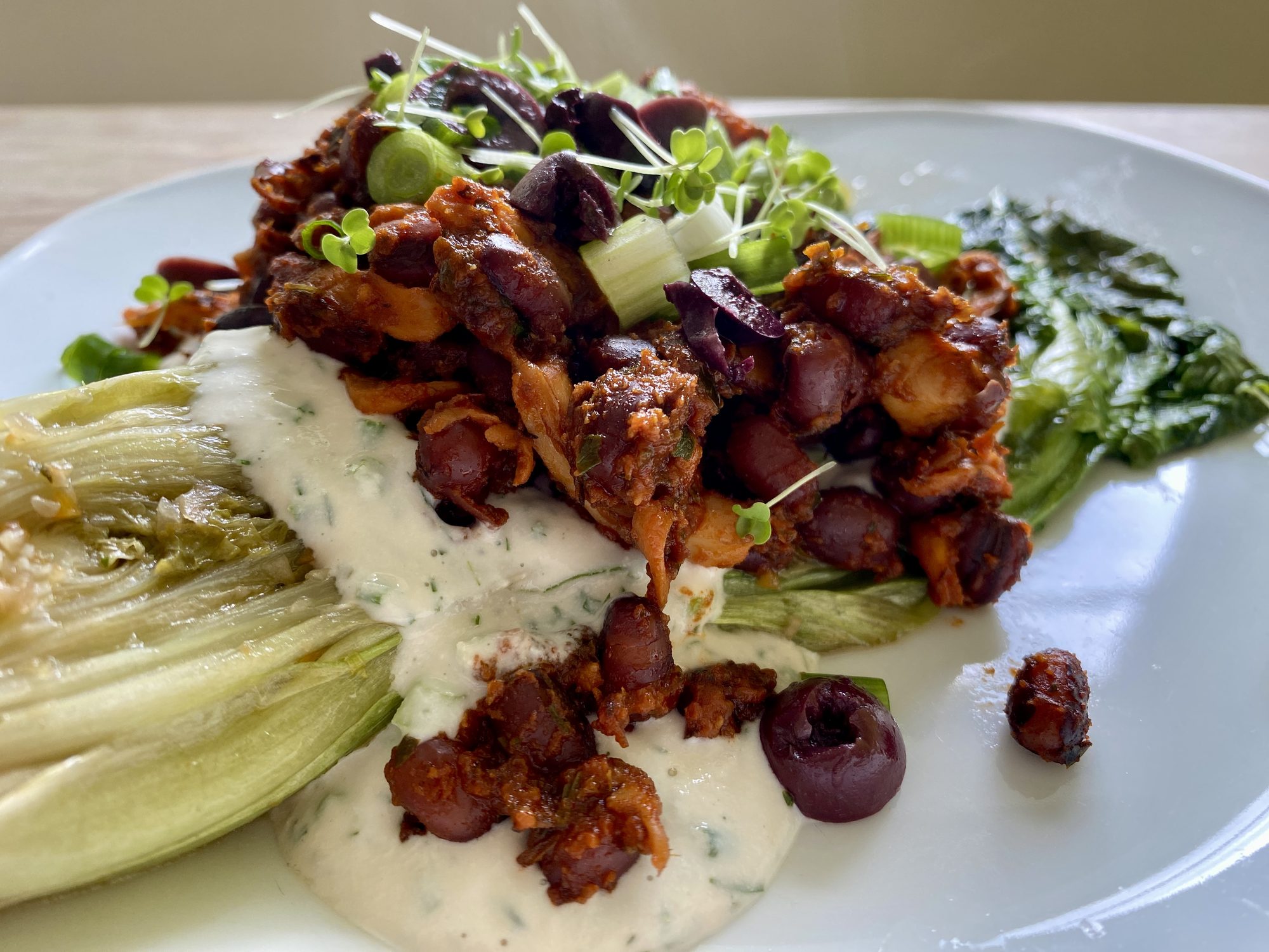 GEBRATENER ENDIVIENSALAT.