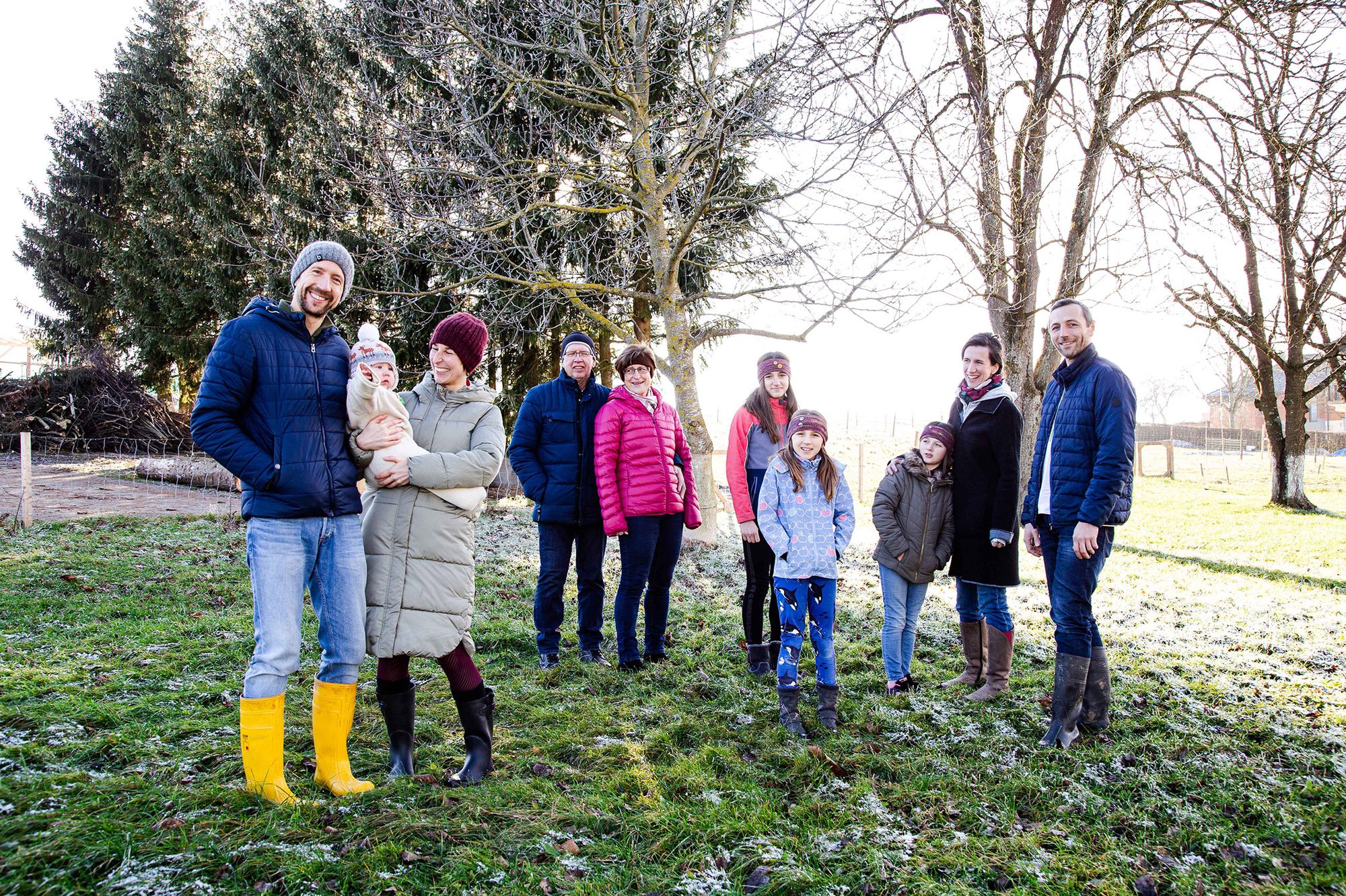 Bewohner Michlhanslgut, die Familie Kofler-Mair