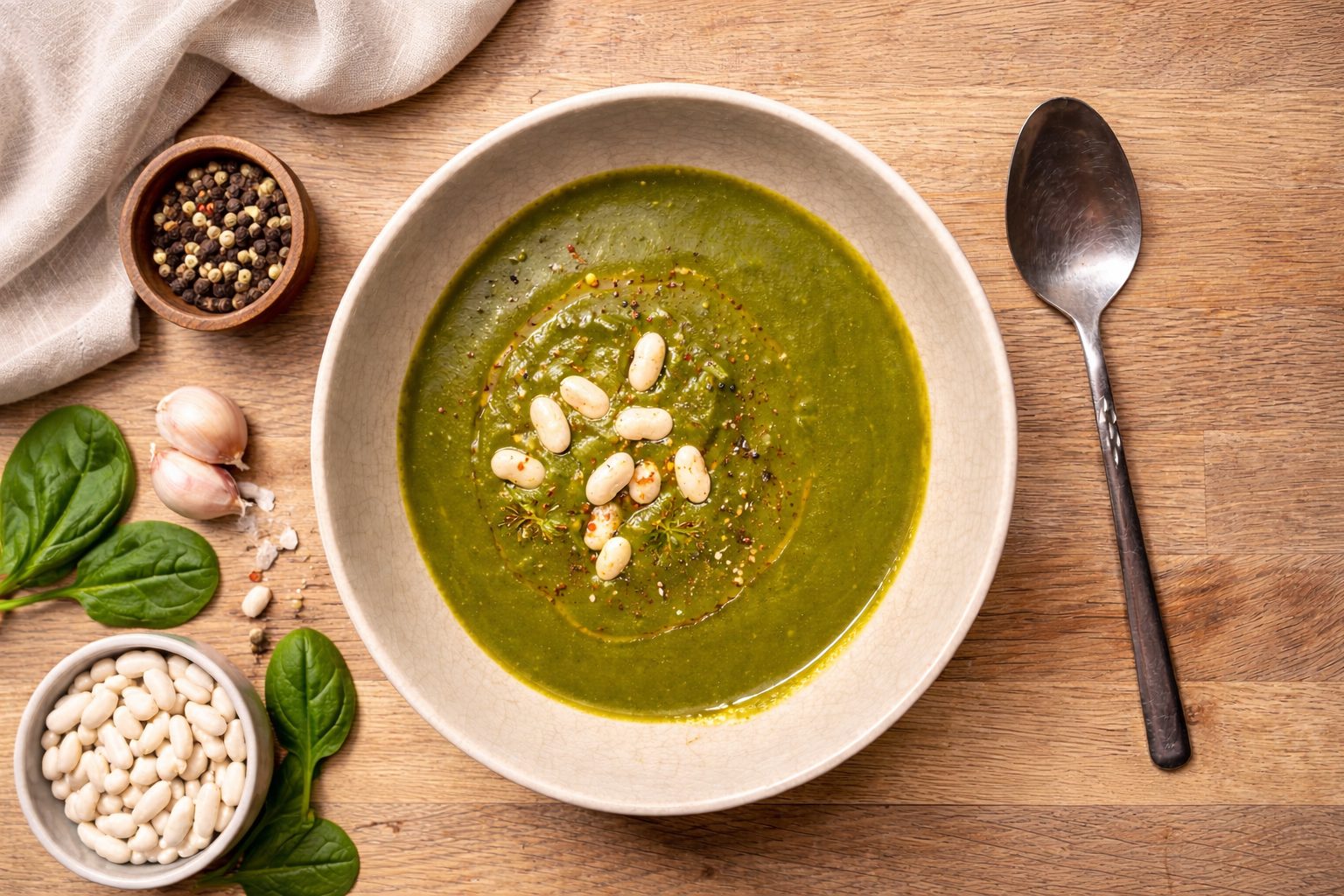 SPINATSUPPE.