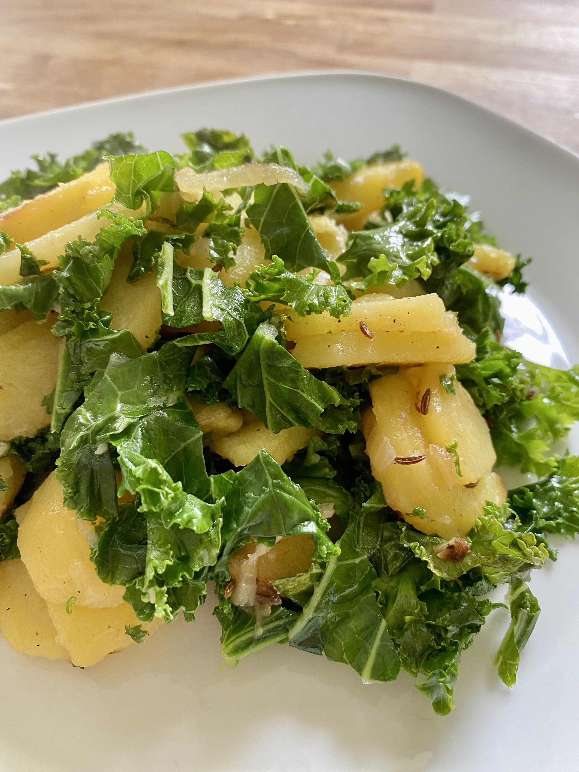 GRÖSTL mit GRÜNKOHL.