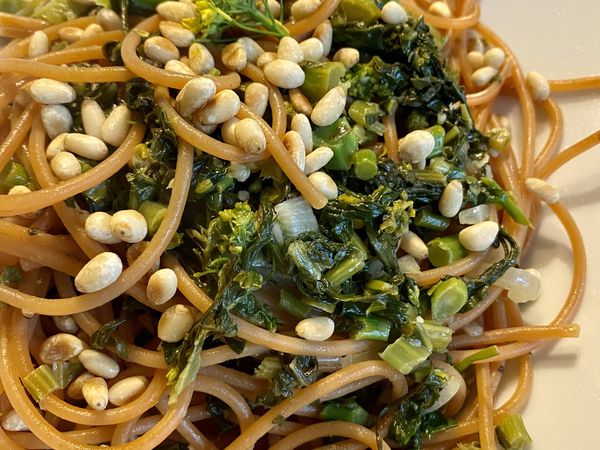 STÄNGELKOHL PASTA.